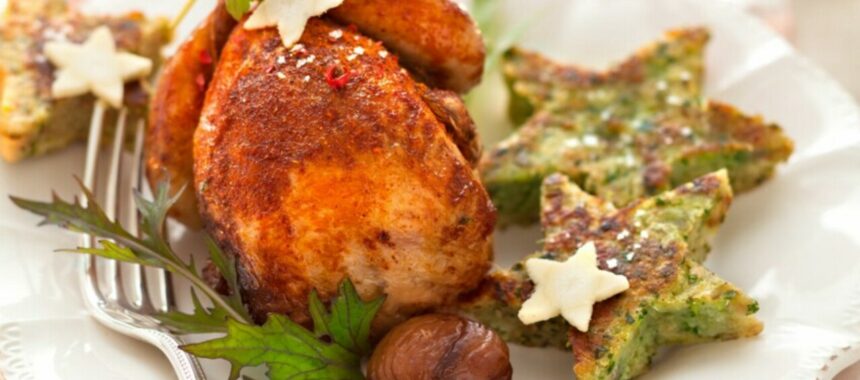 Fried quail, chestnut French toast from Anne Alassane