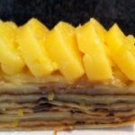 Mille-feuille of pancakes with lemon