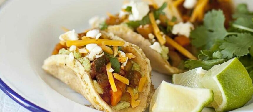 Mini tacos aux légumes et popcorn