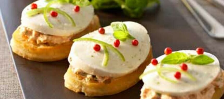 Sardine mousse with lime and ricotta