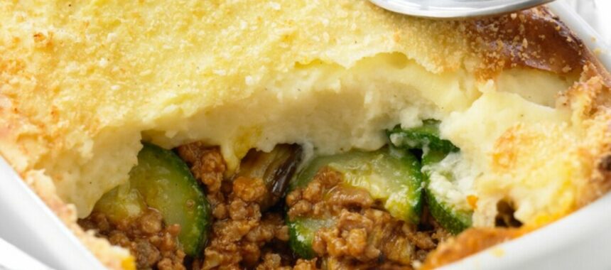 Parmentier with zucchini