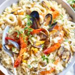 Gourmet seafood risotto