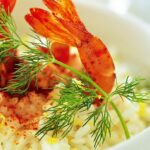 Risotto with prawns and tandoori spices
