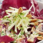 Endive salad, salmon and chive sauce