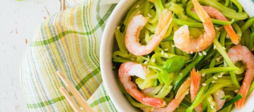 Sweet and savory zucchini salad
