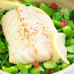 Tabbouleh of baby broad beans and cod