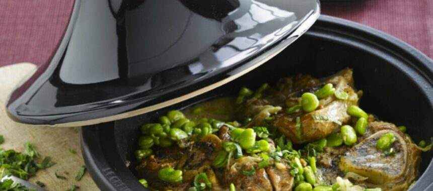 Veal with broad beans and mint