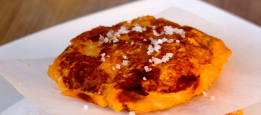 Spiced sweet potato pancakes