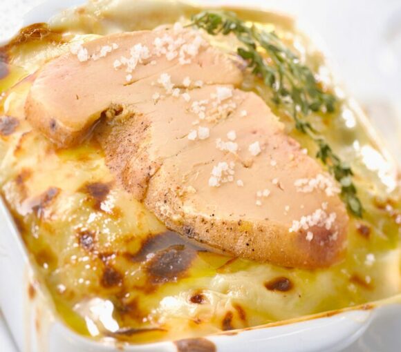 Gratin de pommes de terre au foie gras