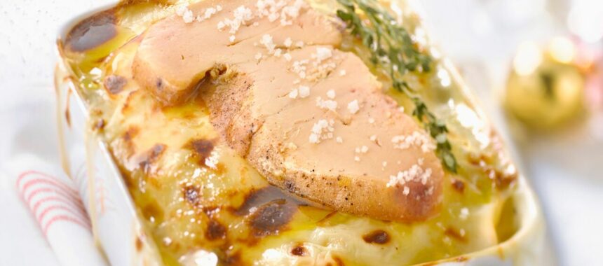 Potato gratin with foie gras