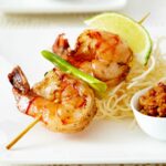 Mini shrimp skewers