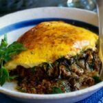 Easy moussaka (eggplant and lamb gratin)