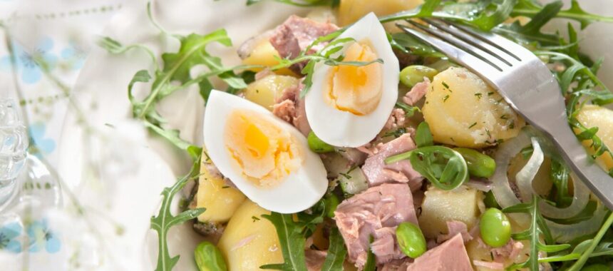 Tuna and potato salad
