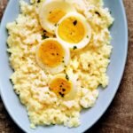 Cod brandade with boiled eggs