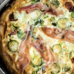 Frittata with Brussels sprouts and Parma ham
