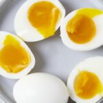 Microwaved soft-boiled egg