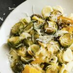 Orecchiettes with Brussels sprouts and orange