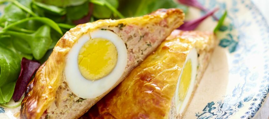 Meat and egg pie