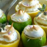 Meringue stuffed lemons