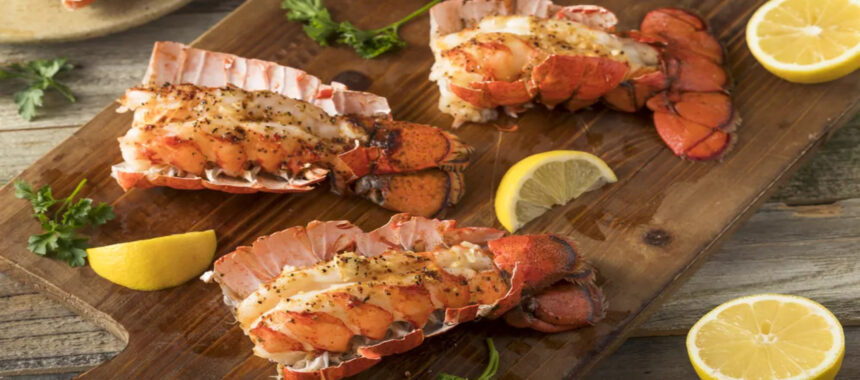Grilled lobster with tarragon butter