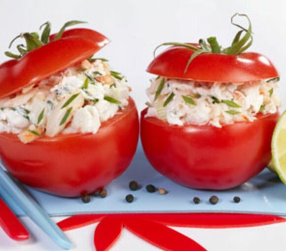Tomates farcies au crabe