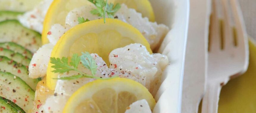 Cod with ginger and lemon