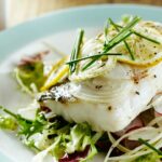 Steamed cod with lemon