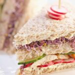 Chicken and Sprouts Club Sandwich