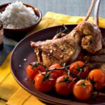 Lamb chops with cherry tomatoes
