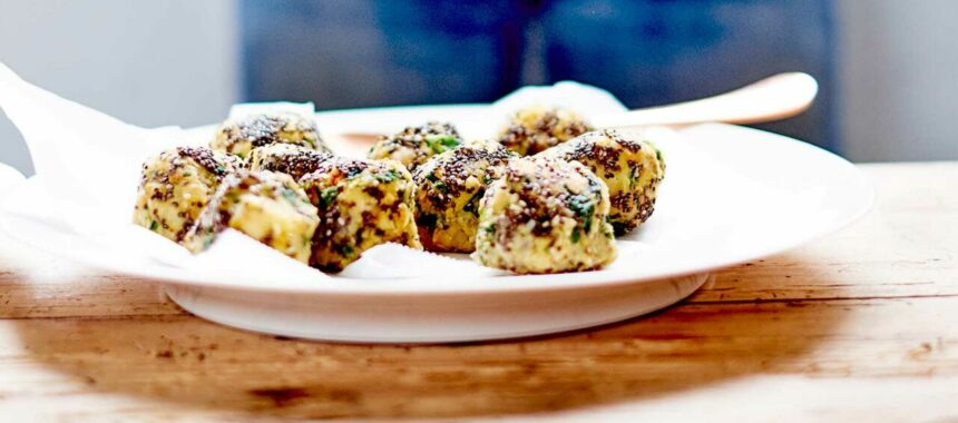 Falafel with chia seeds