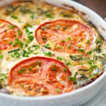 Vegetable flan with coconut milk