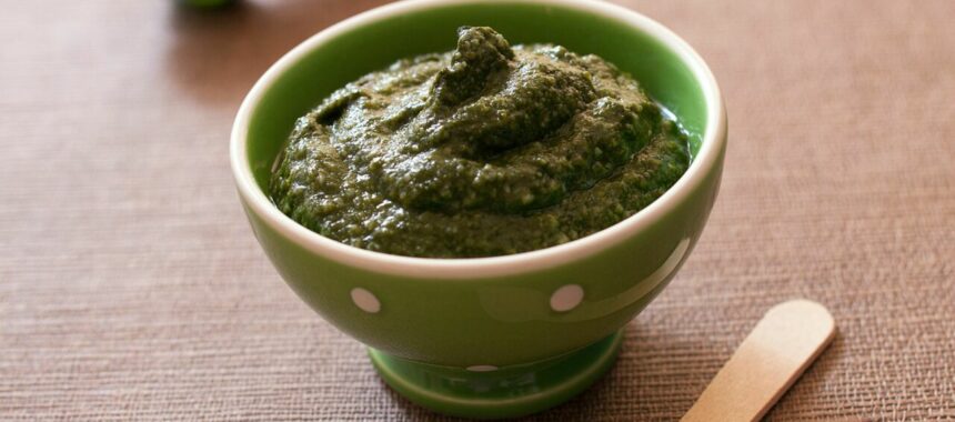 Baby spinach mashed