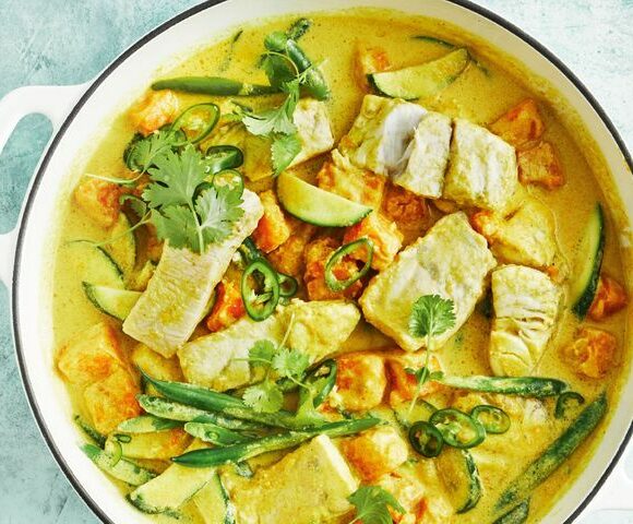 Curry de poisson à la noix de coco en une seule casserole