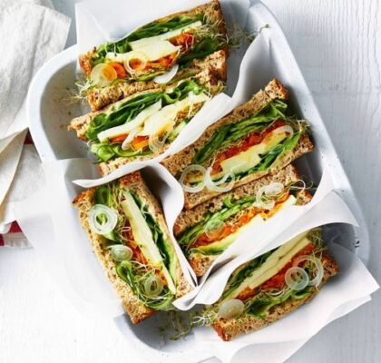 Sandwichs au hommus à la déesse verte