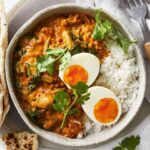 Curry de lentilles, de champignons et d’œufs