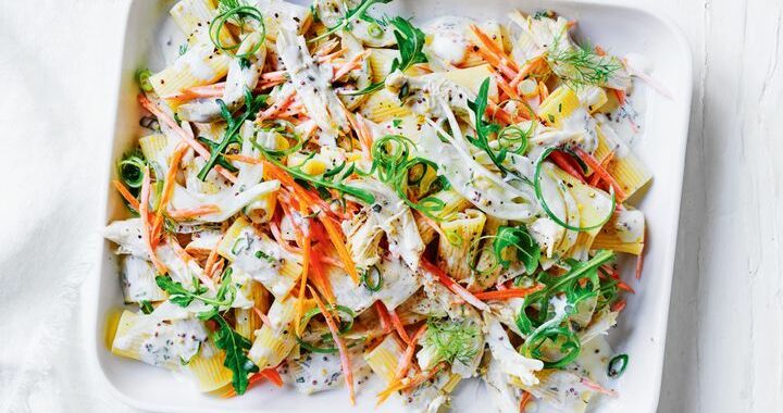 Salade de rigatoni au poulet et au fenouil