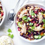 Salade de riz et de poulet à la persane