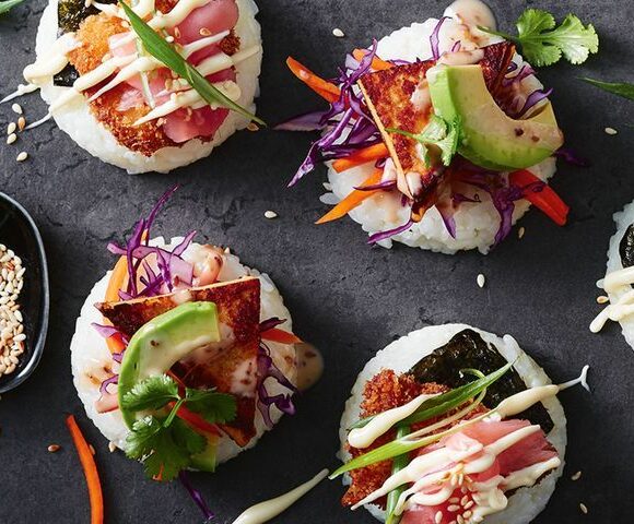 Sushi ouvert végétarien
