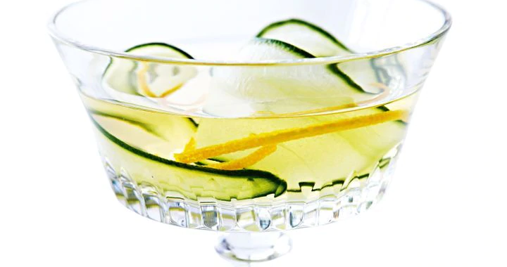 Martini au concombre et au pernod