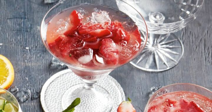 Cocktail de fraises et de gin