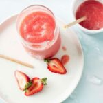 Slushie d’été à la fraise et à la pastèque