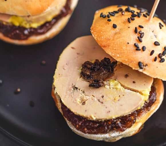 Mini-burgers au foie gras