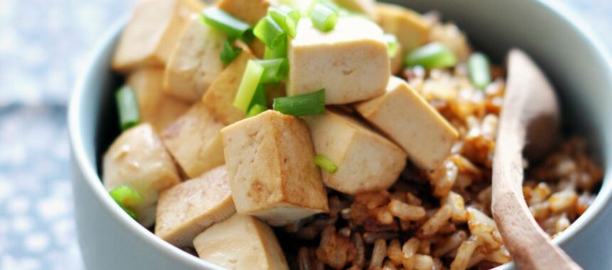 Riz complet au tofu