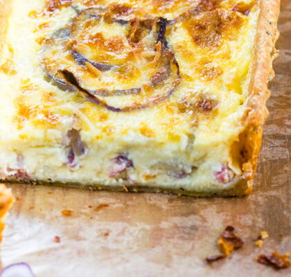 Red Onion Quiche Lorraine